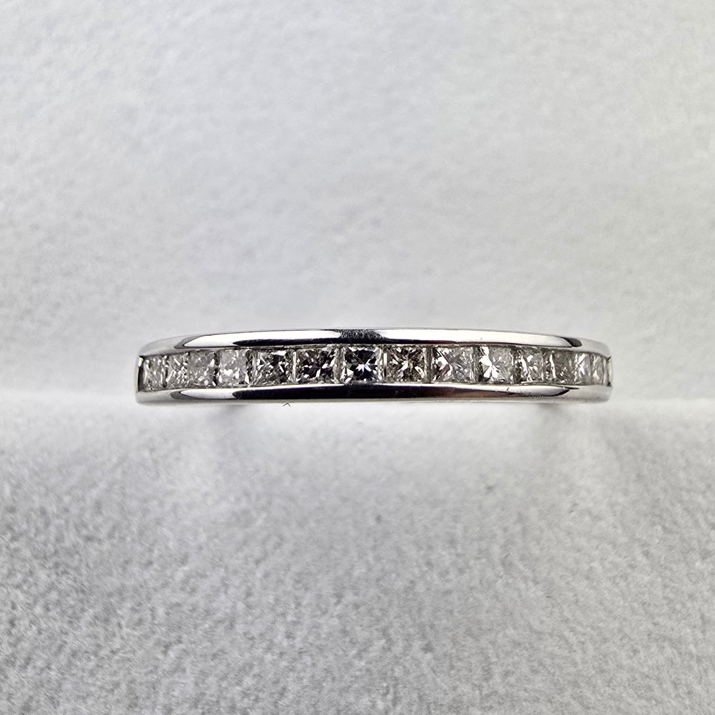 Princess Cut Channel Set Band