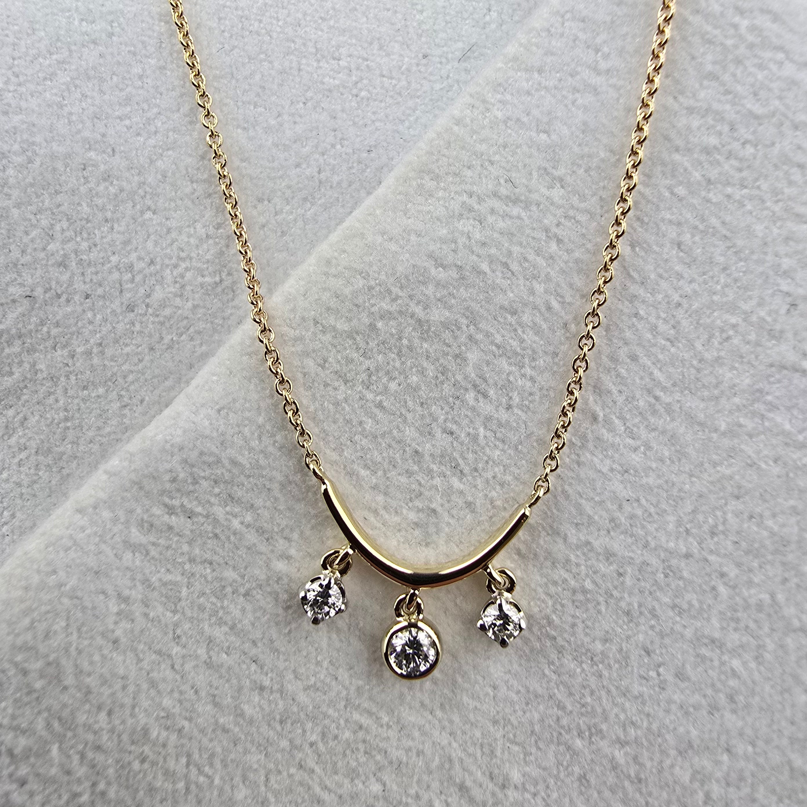 Articulating Diamond Drop Pendant