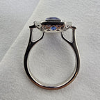 Sapphire and Diamond Vintage Cluster Ring