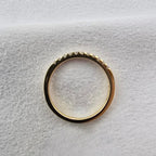 Scalloped Claw Set Diamond Band