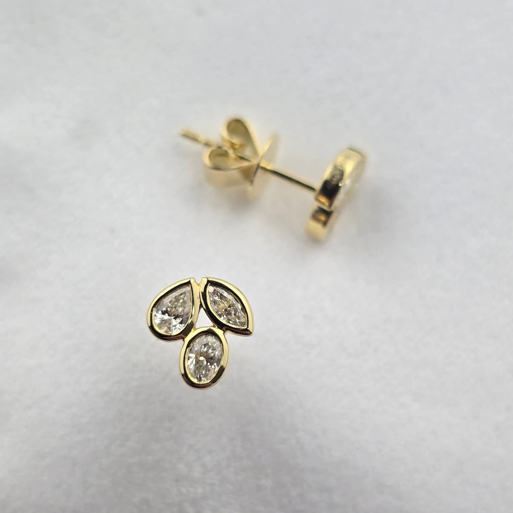 Mixed Cut Diamond Studs