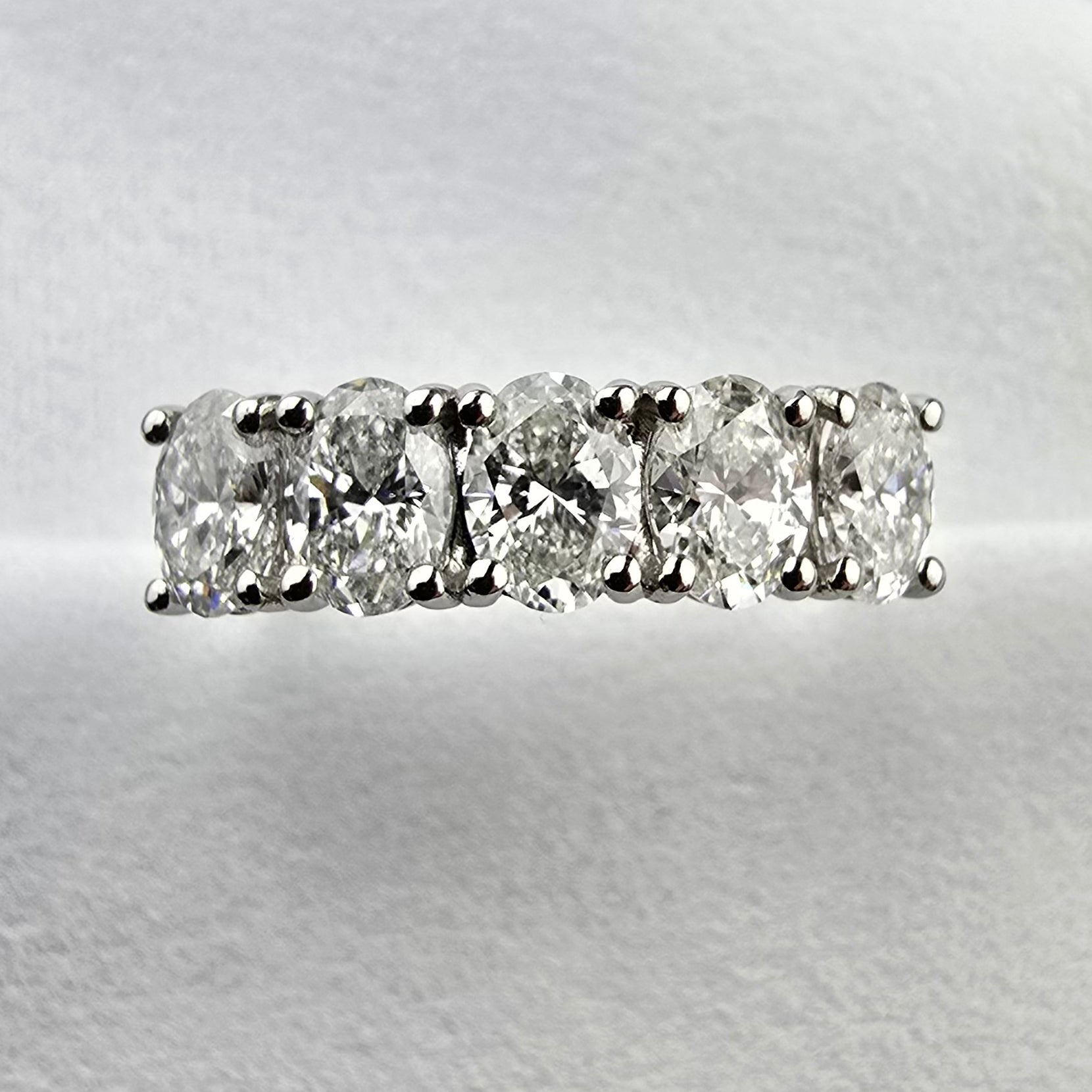 Oval Cut Diamond Eternity Band