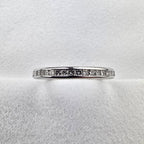 Princess Cut Channel Set Band