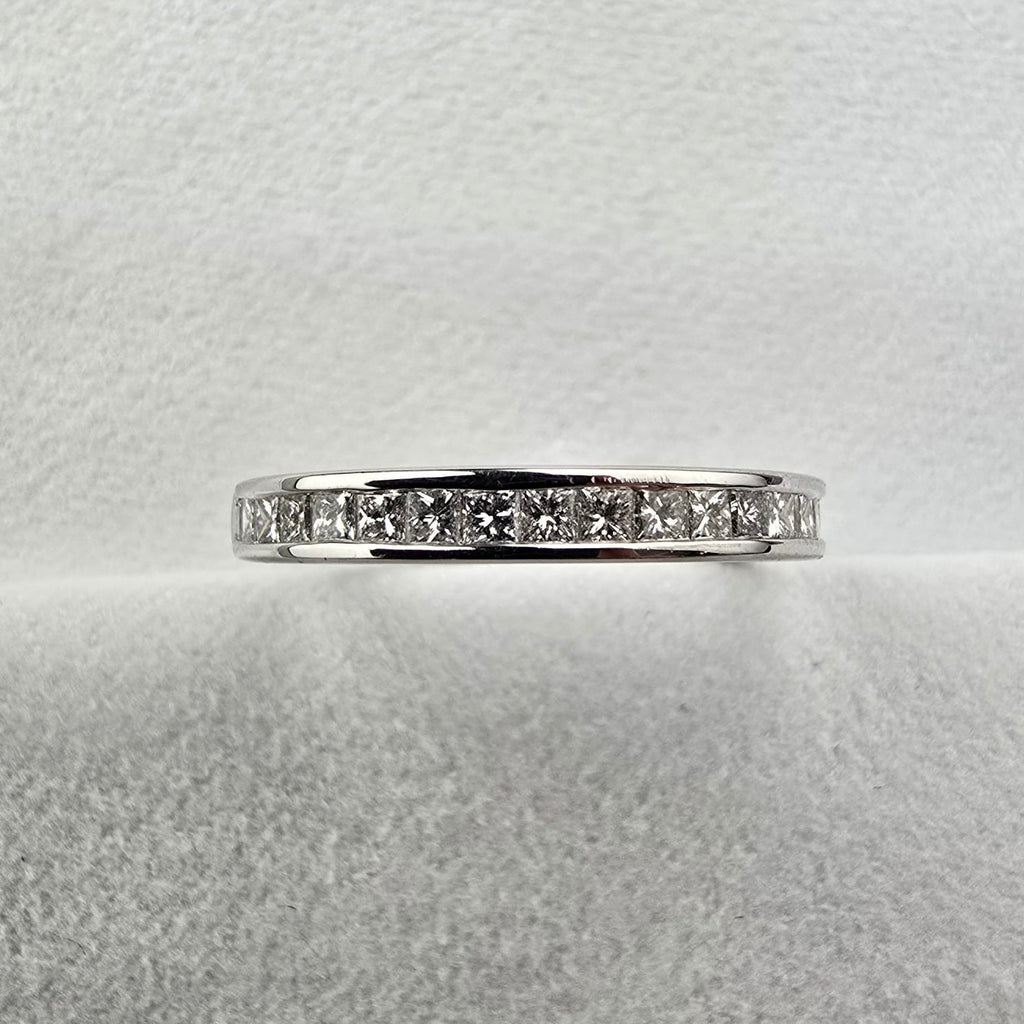 Princess Cut Channel Set Band