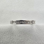 Princess Cut Channel Set Band