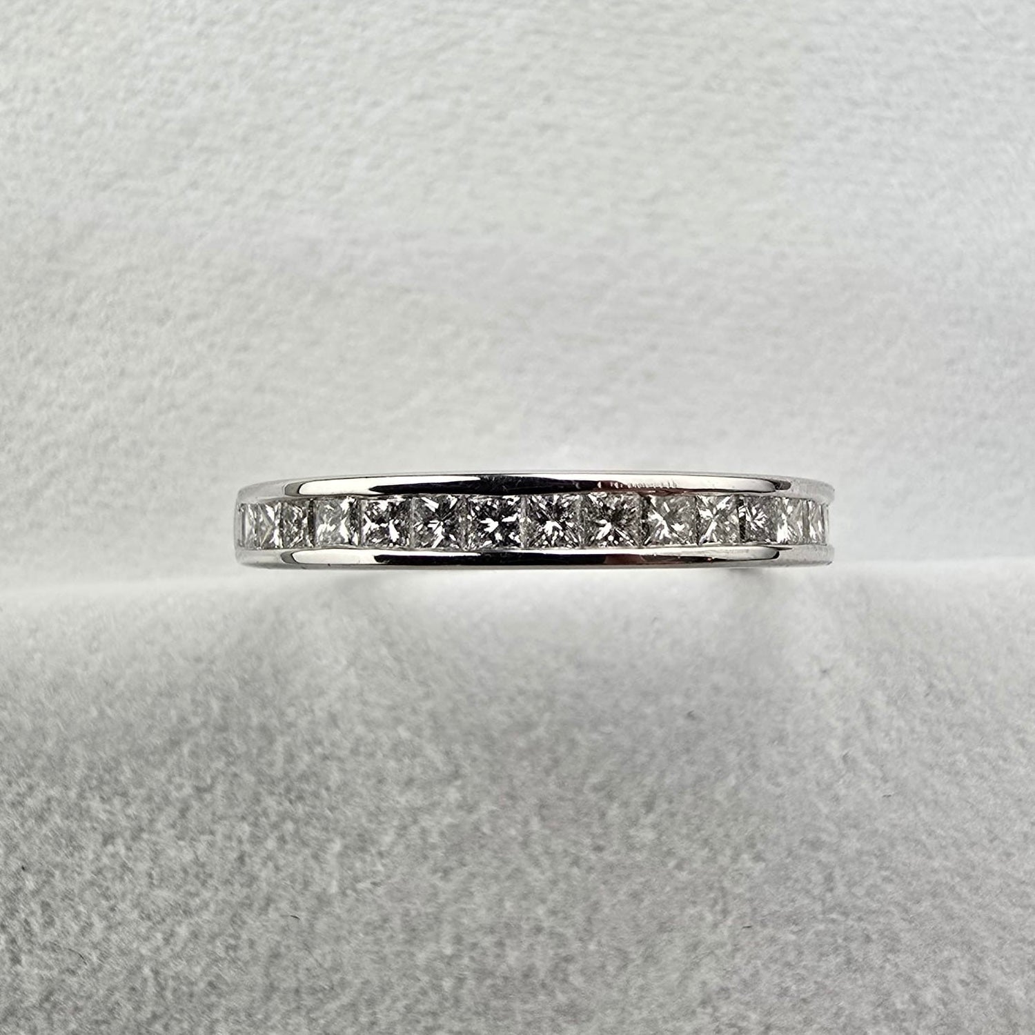 Princess Cut Channel Set Band