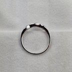 Wave Channel Set Sapphire Ring