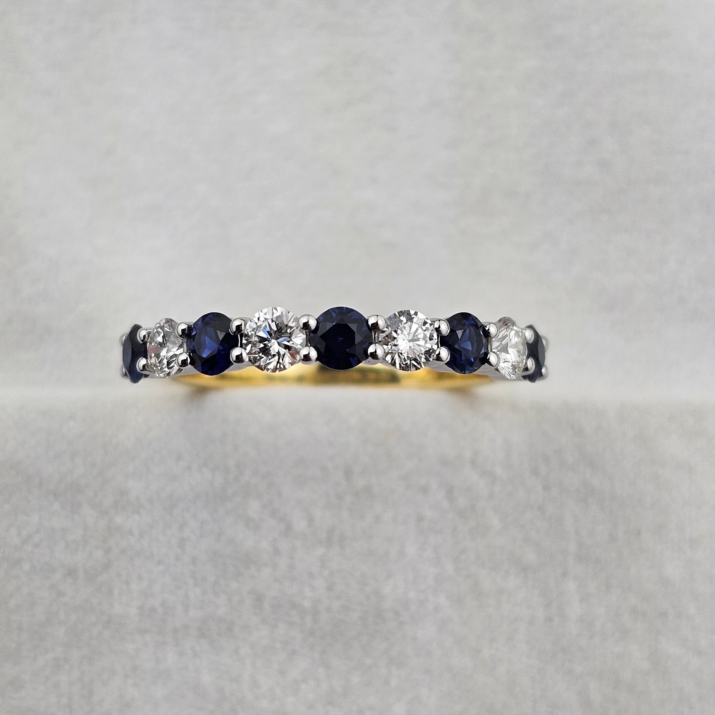 Sapphire and Diamond Eternity Ring