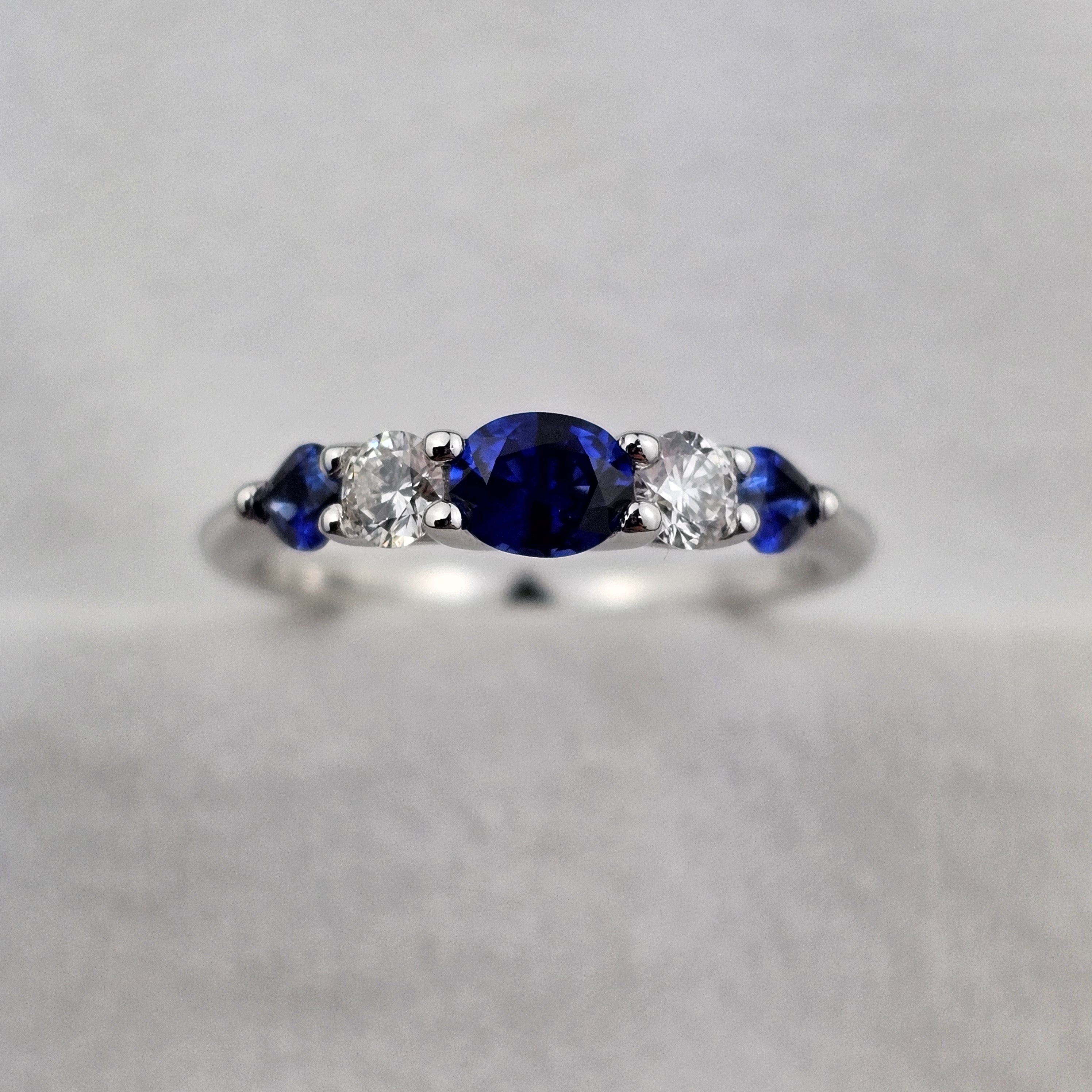 Sapphire and Diamond Ring
