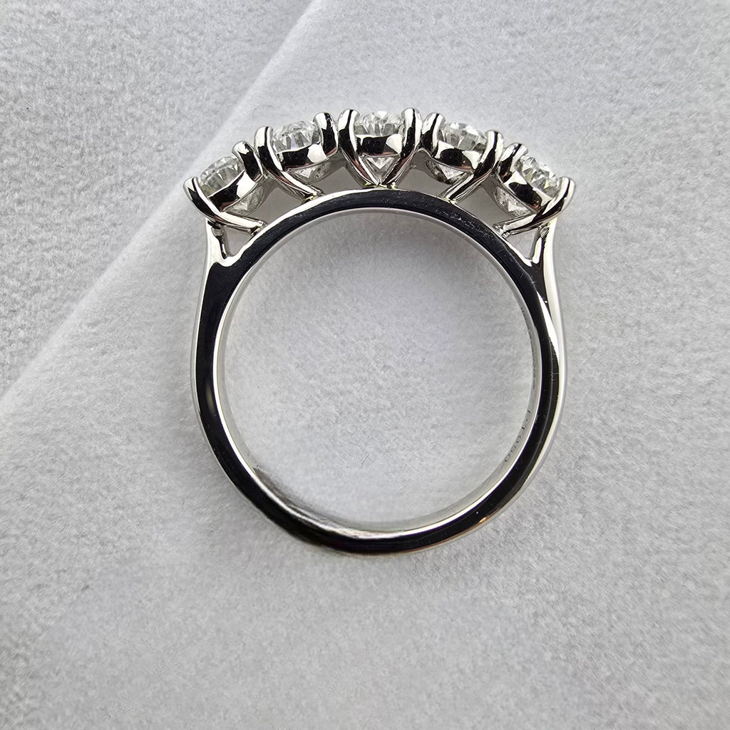 Oval Cut Diamond Eternity Band