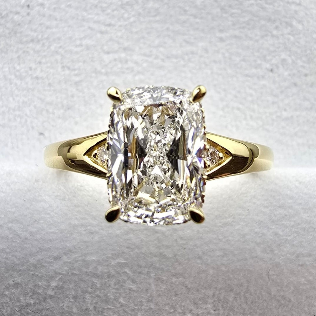 The Taylor Lab Grown Cushion Cut Solitaire Ring