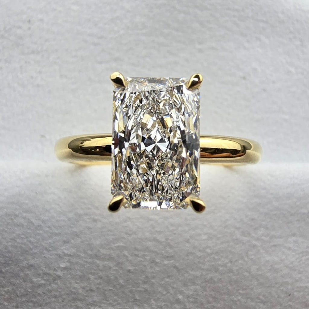 The Hannah Radiant Cut Solitaire Lab Grown Diamond Ring