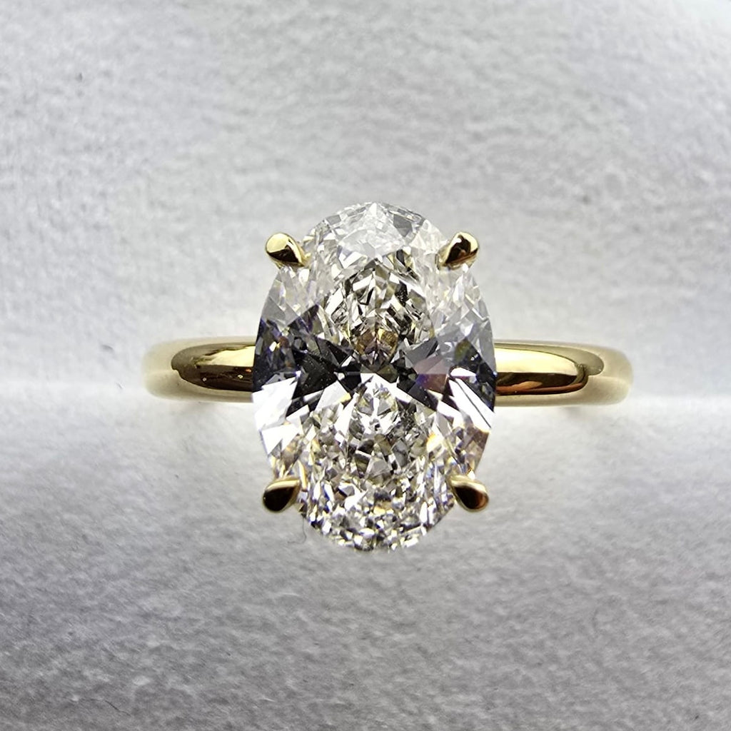 The Mollie Oval Cut Solitaire Lab Grown Diamond Ring