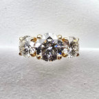 Round Brilliant Cut Lab Grown Diamond Trilogy