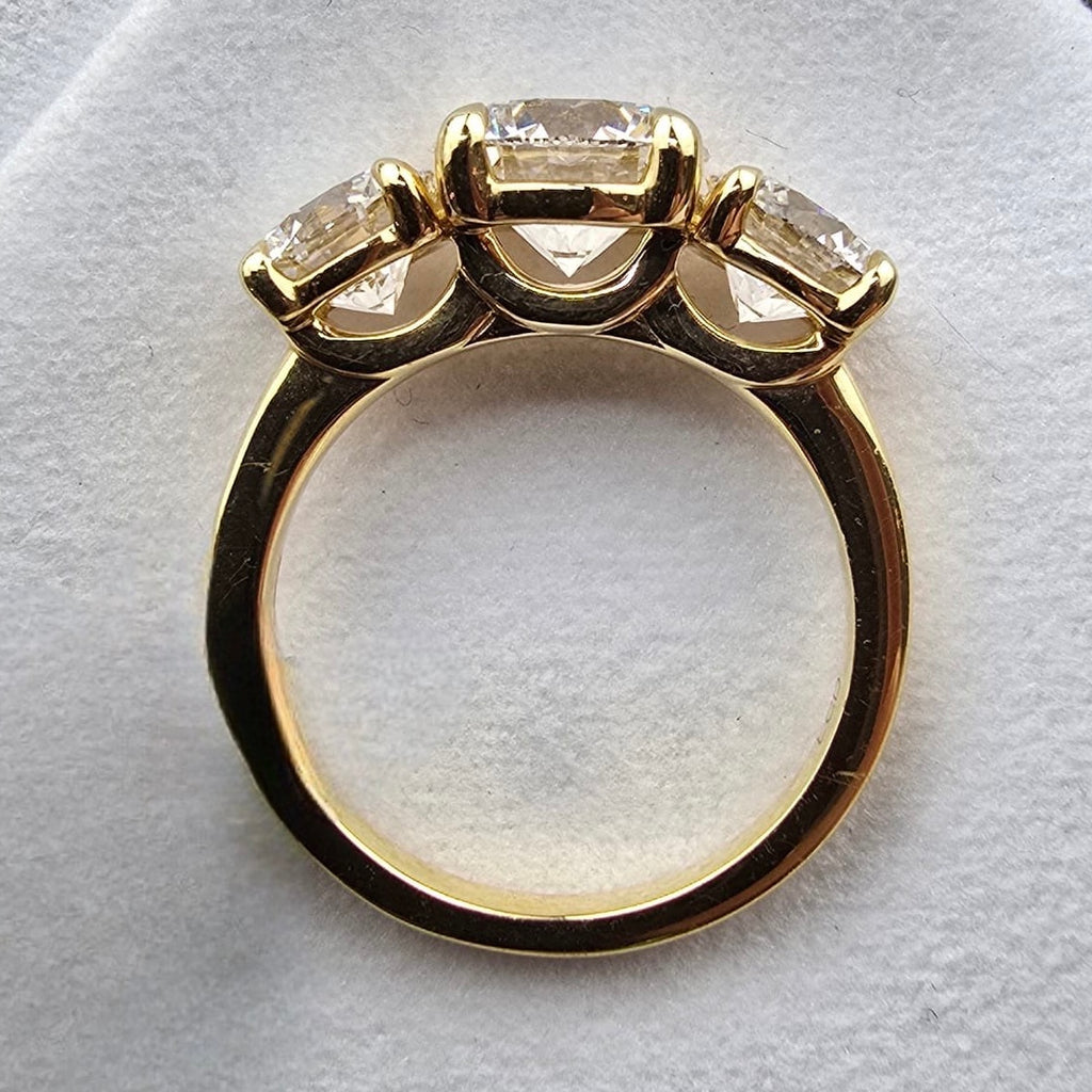 Round Brilliant Cut Lab Grown Diamond Trilogy