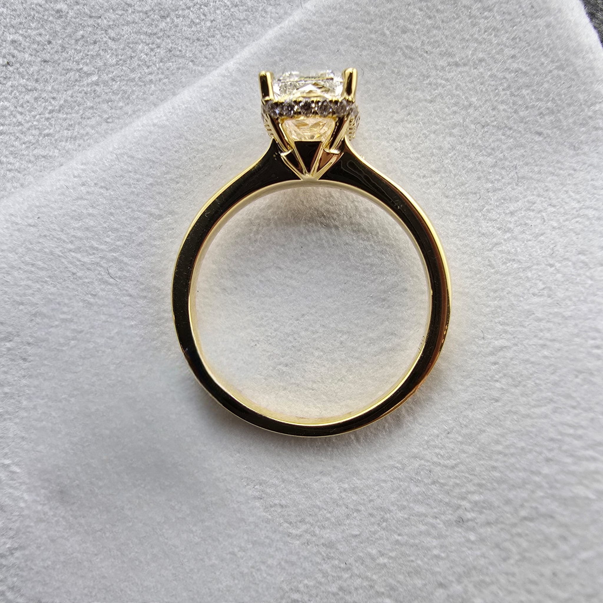 The Taylor Lab Grown Cushion Cut Solitaire Ring