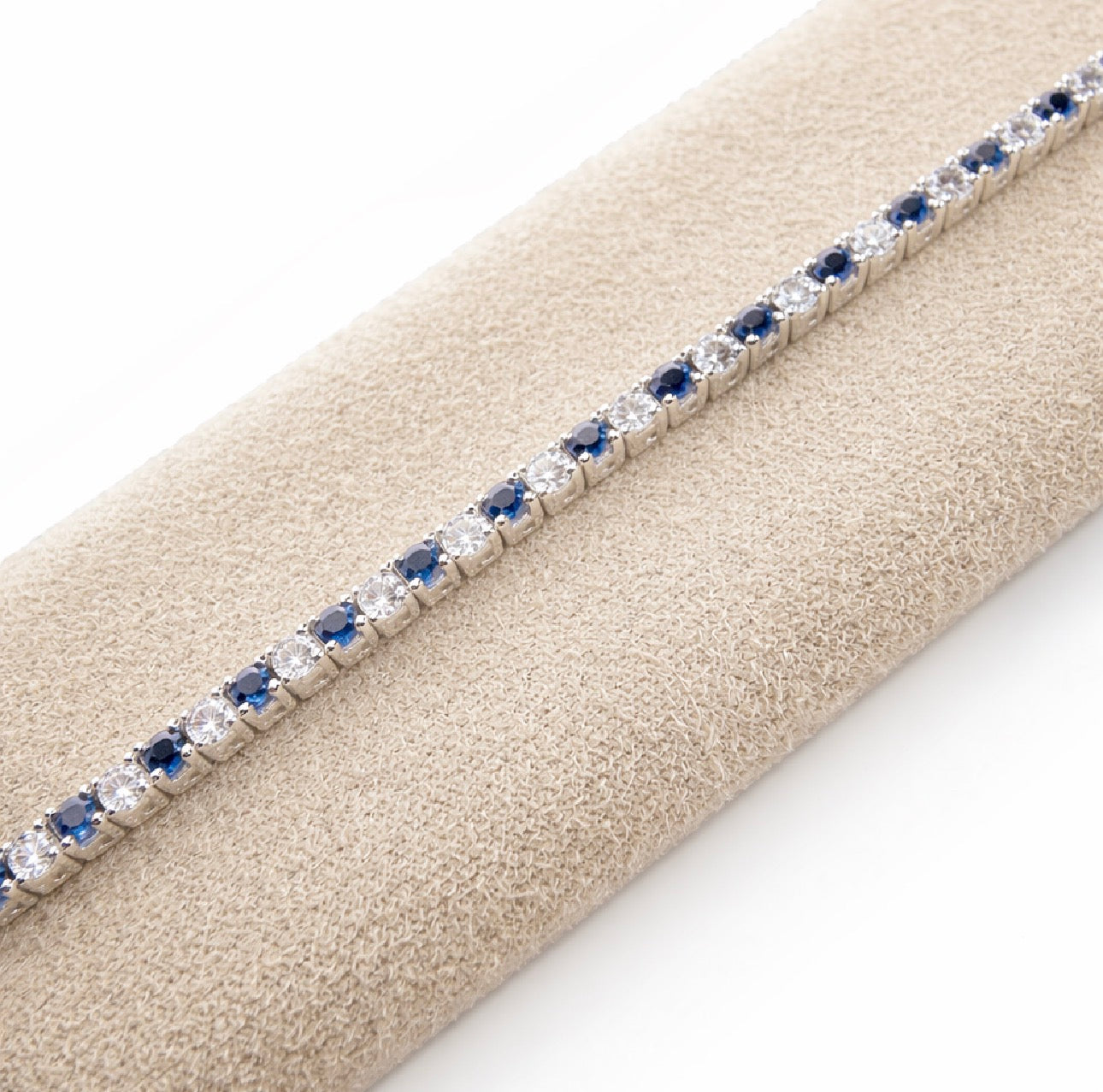 Sapphire and Diamond Tennis Bracelet