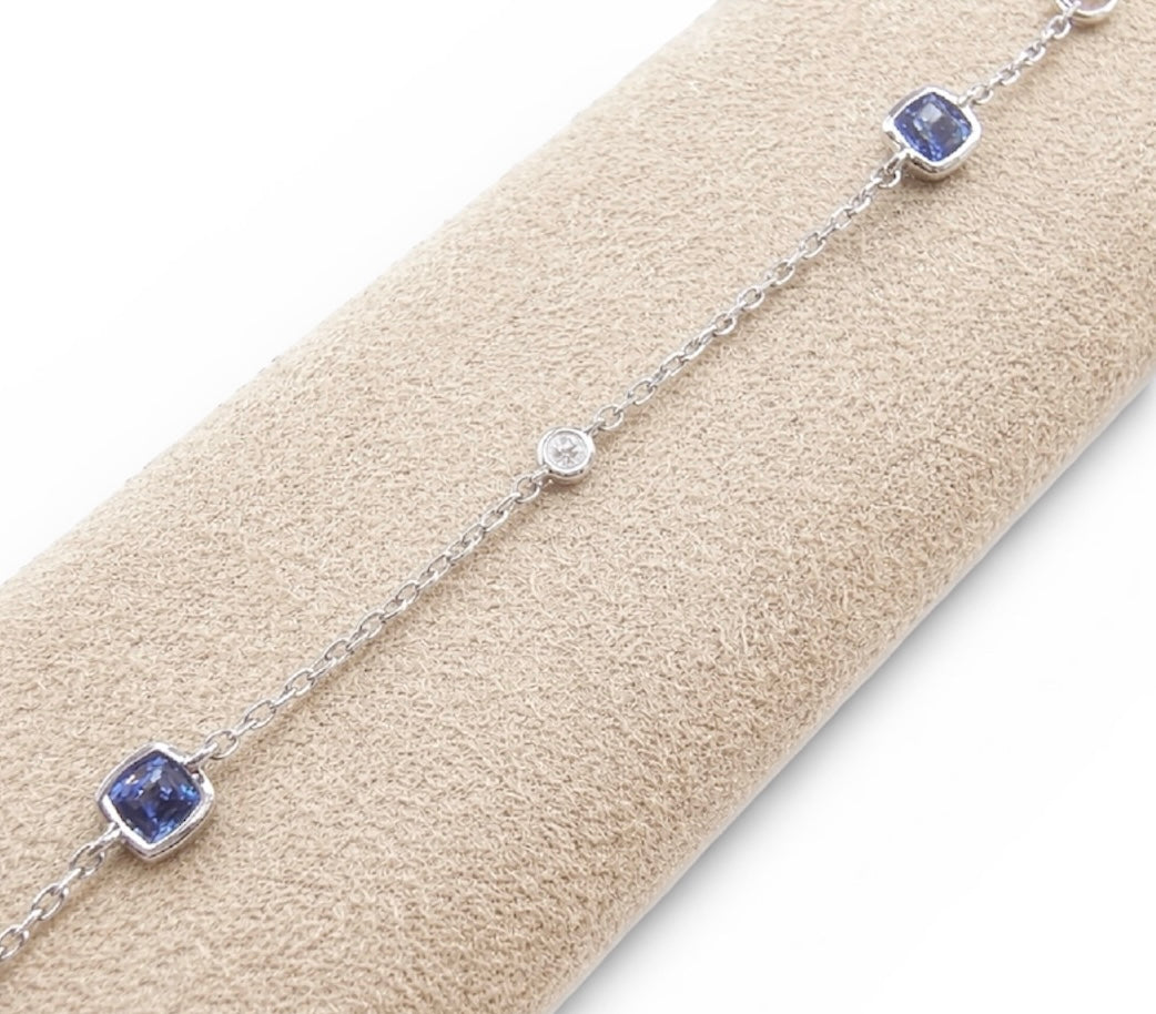 Sapphire and Diamond Bracelet