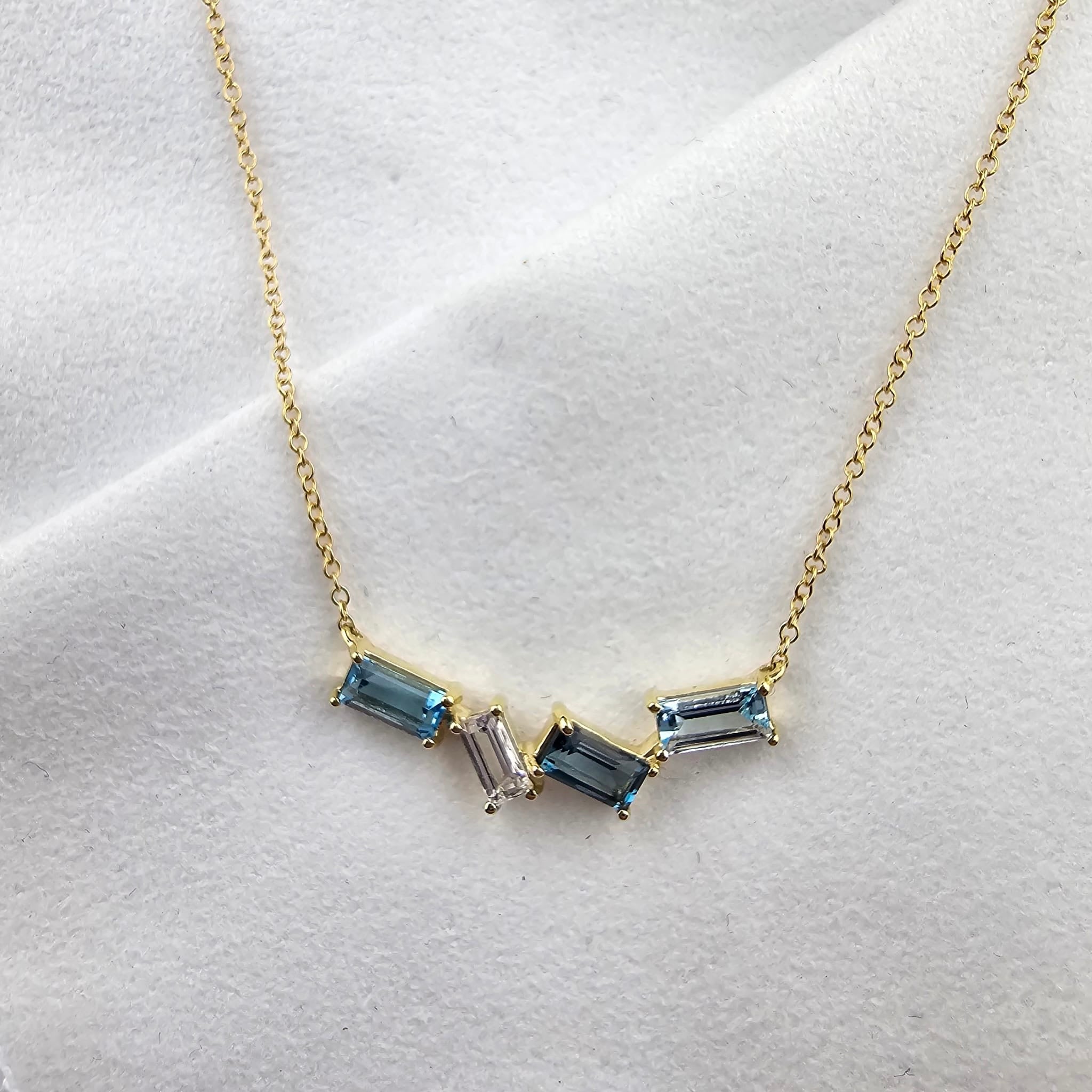 Emerald Blue Topaz Pendant