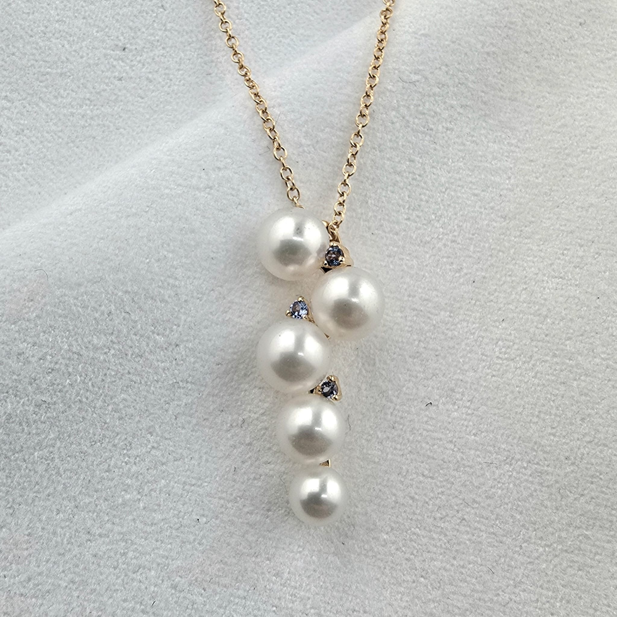 Pearl and Tanzanite Pendant