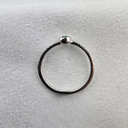 Emerald Solitaire Rubover Ring