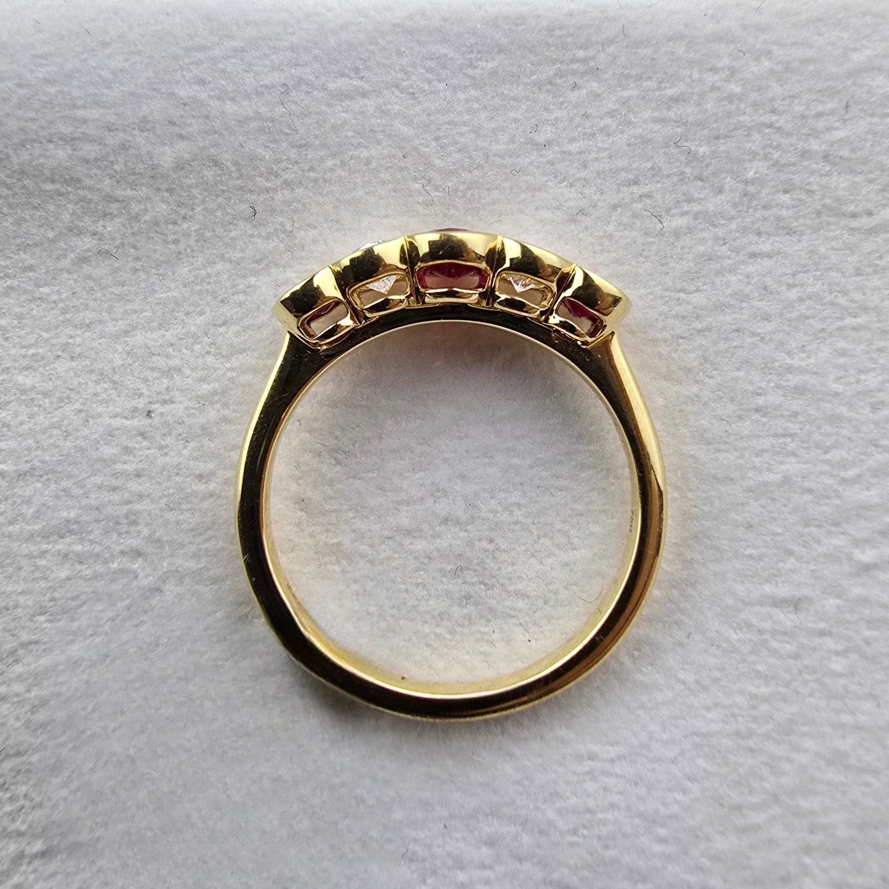 Oval Ruby and Diamond ring