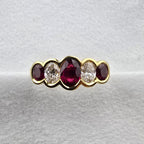 Oval Ruby and Diamond ring