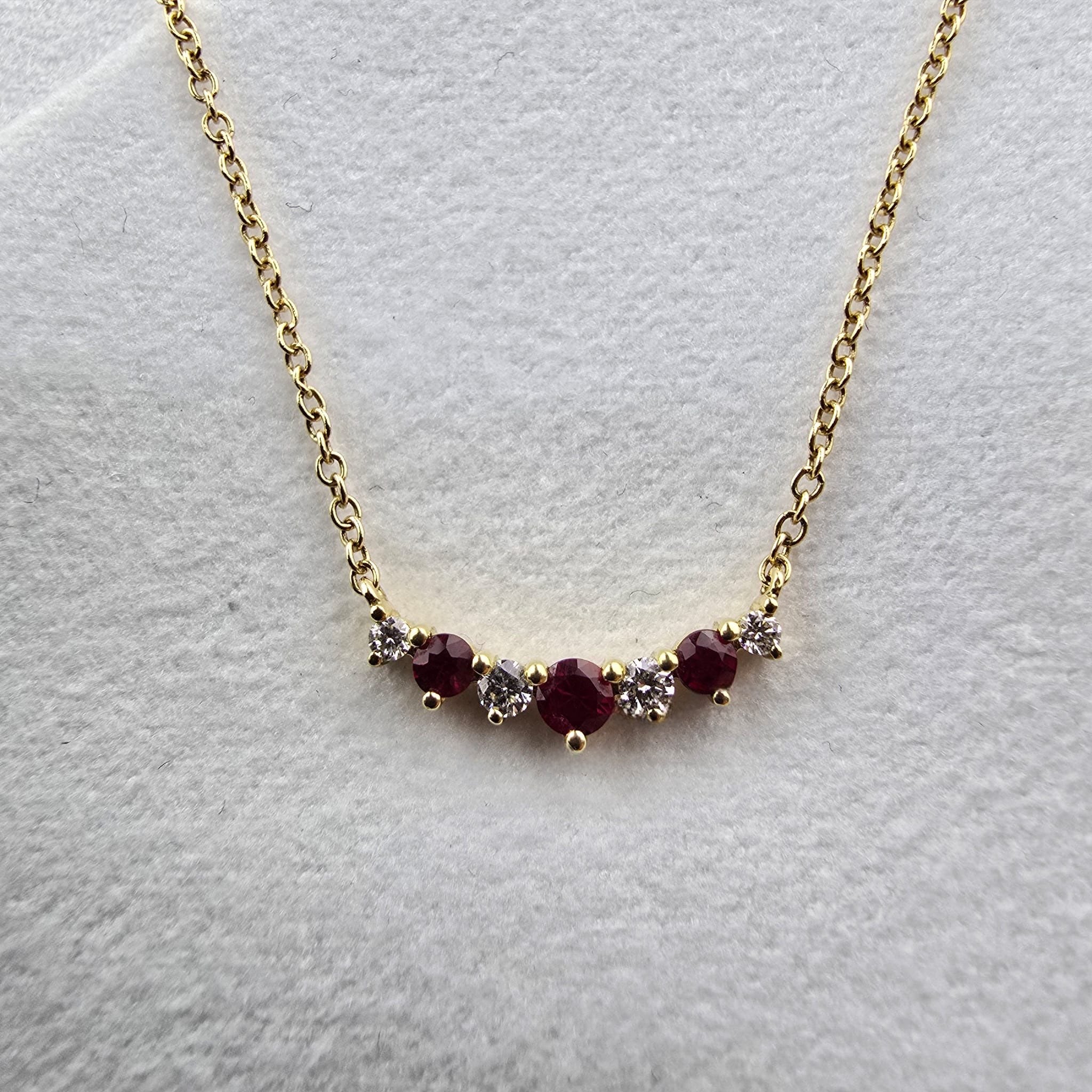 Ruby and Diamond Tiara Pendant