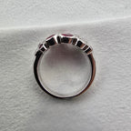 Large ruby and diamond bubble ring