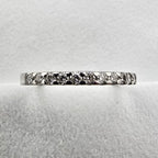 Scalloped Claw Set Diamond Band