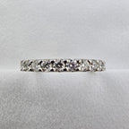 Scalloped Claw Set Diamond Band