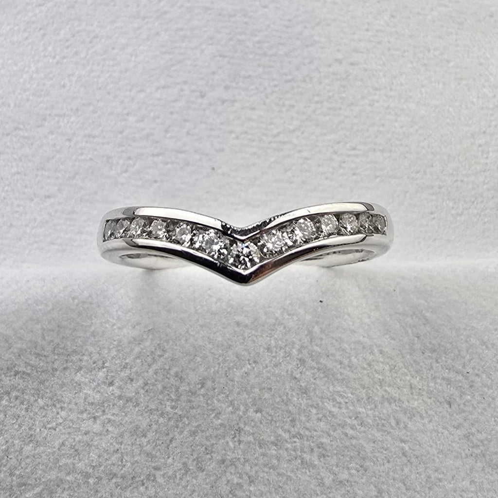 Channel Set Diamond Wishbone
