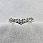 Channel Set Diamond Wishbone