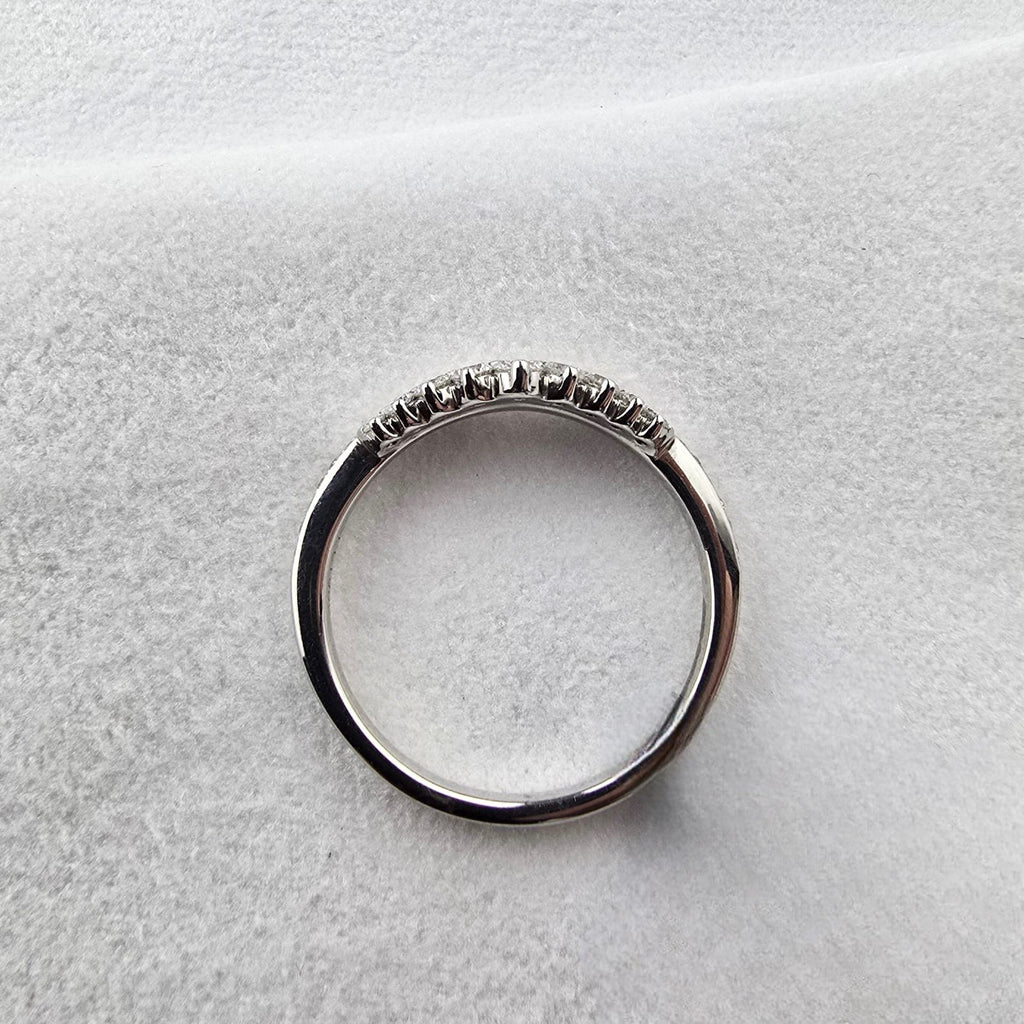 Diamond Tiara Wishbone Ring