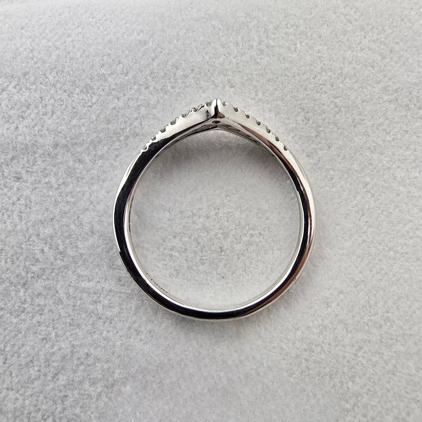 Open Diamond Wishbone Ring