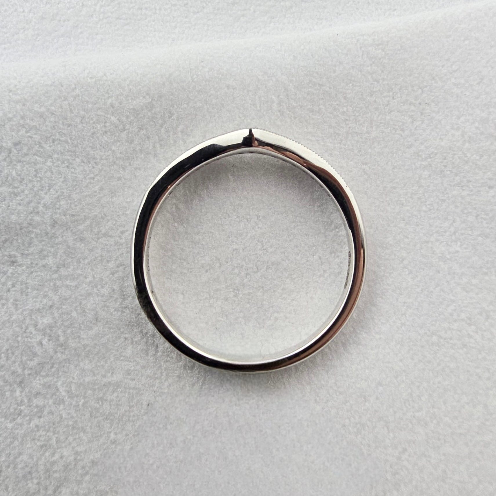 Milgrain Pave Set Diamond Wishbone