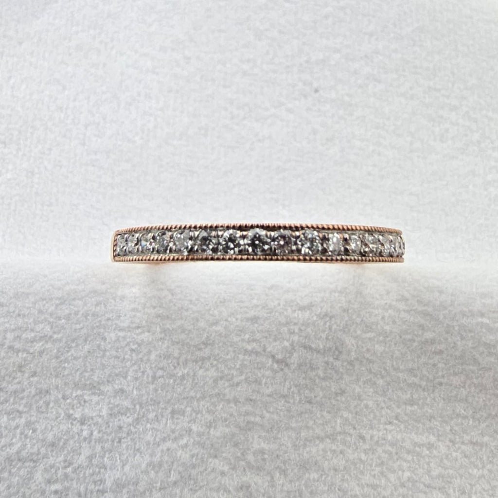 Milgrain Pave Set Diamond Band