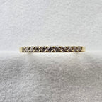 Scalloped Claw Set Diamond Band