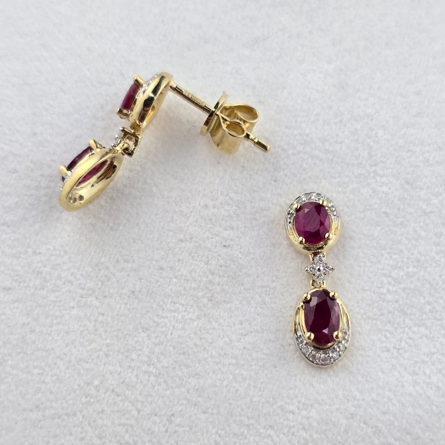 Ruby Drop Earrings
