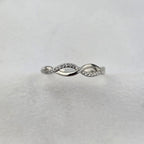 Open Woven Diamond Band