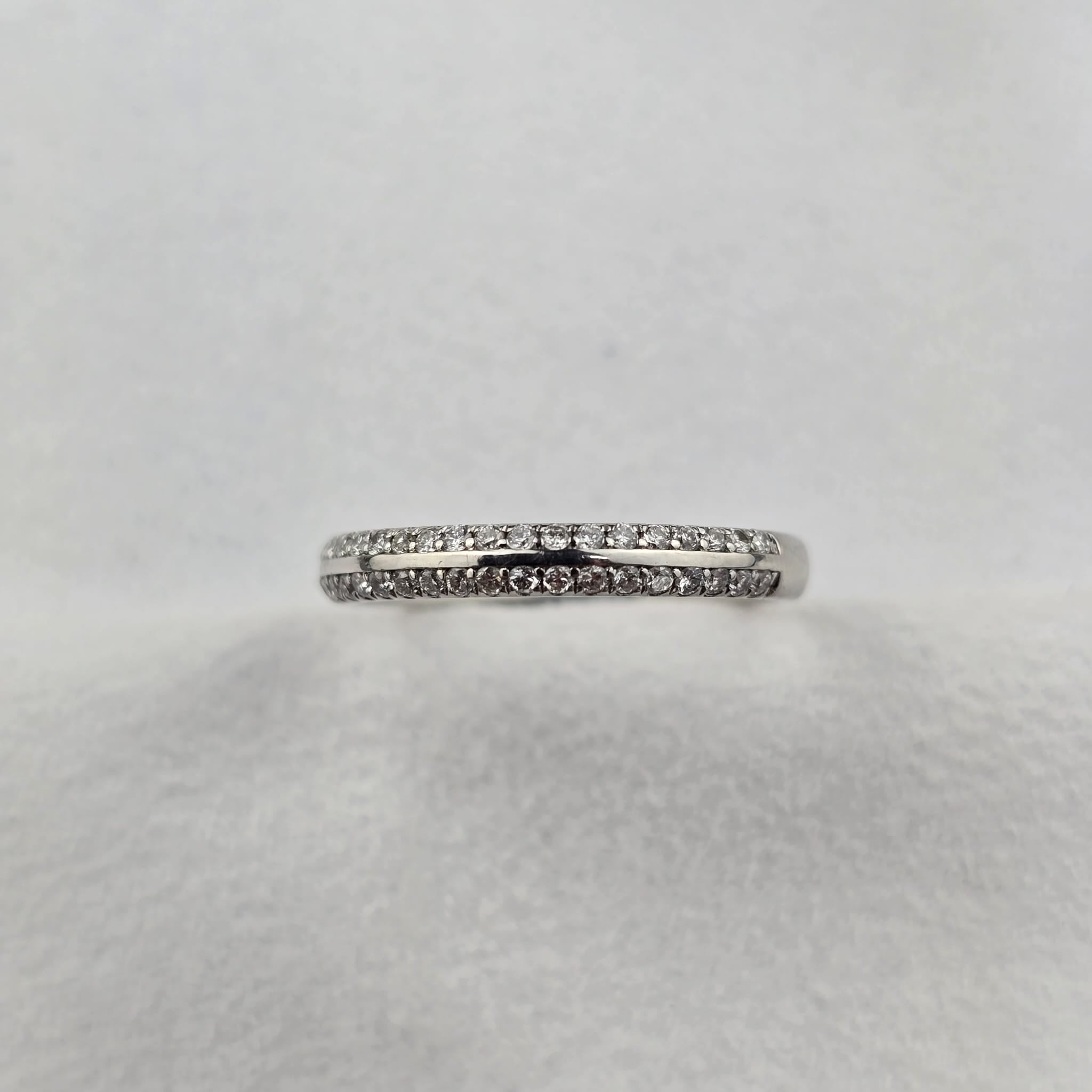Double Row Diamond Band