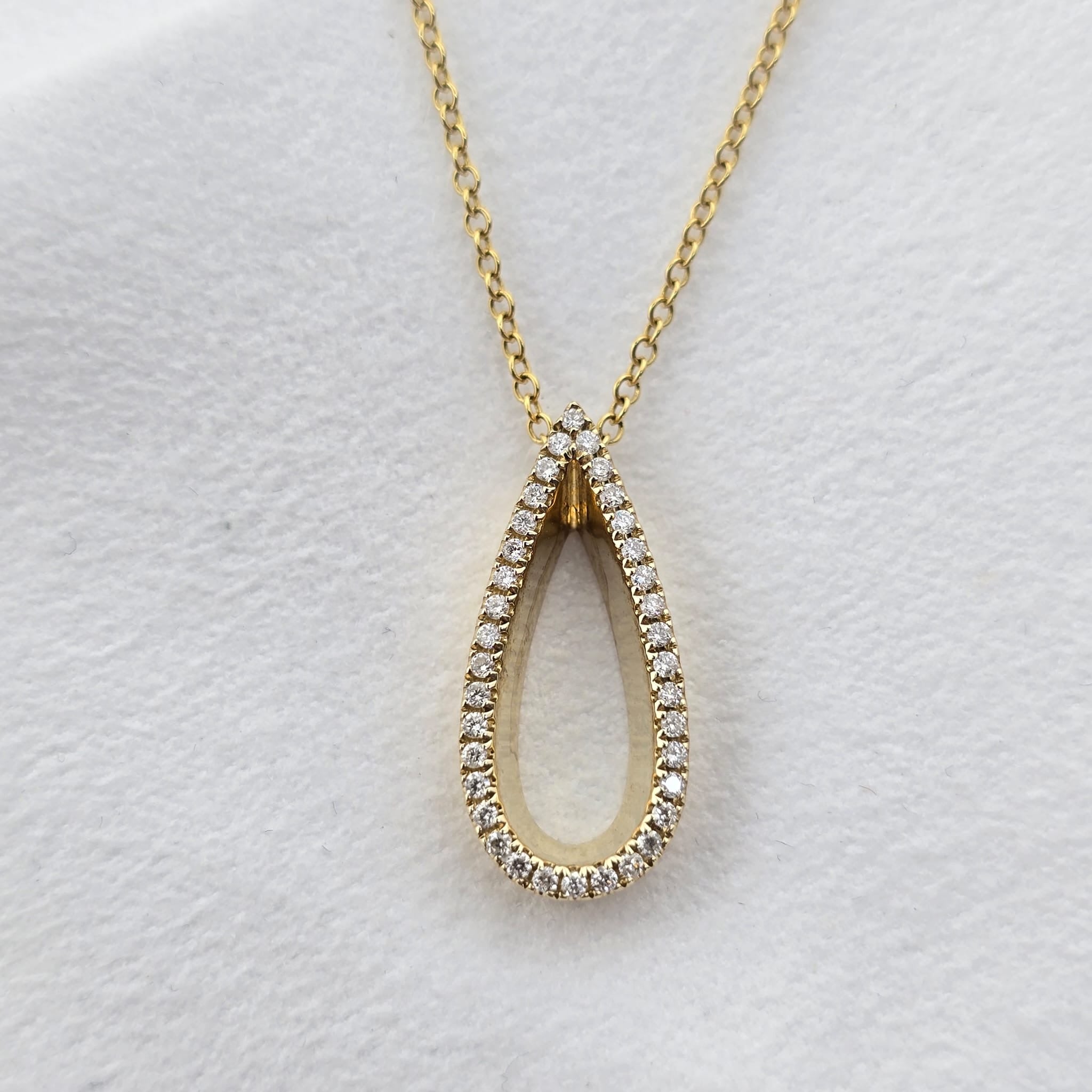 Diamond Teardrop Pendant
