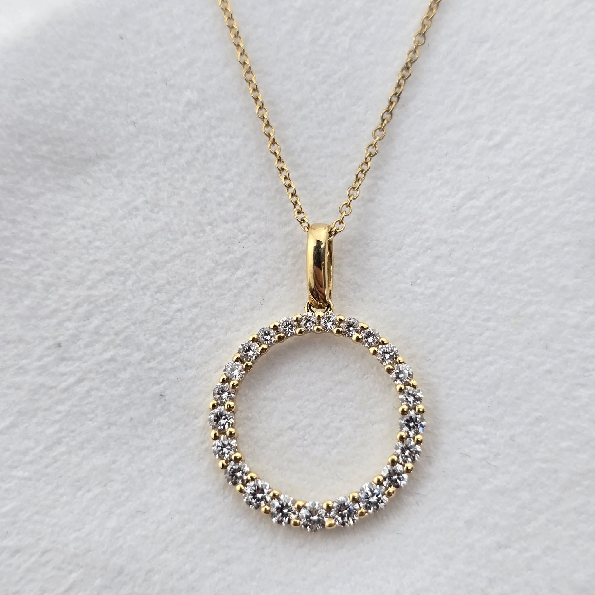 Circle Diamond Pendant