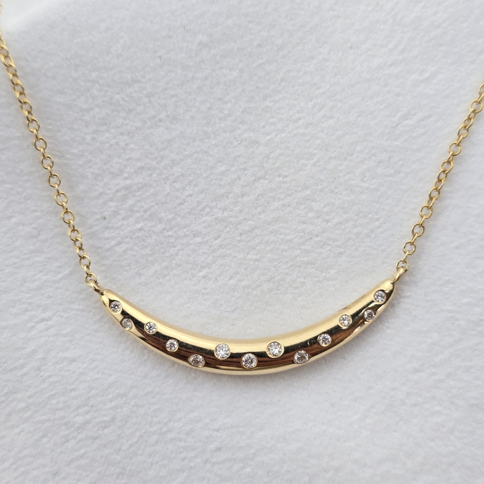 Gold Diamond Scattered Pendant