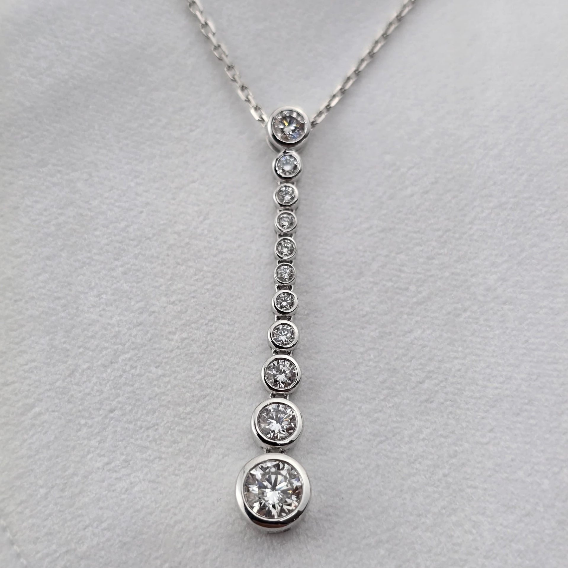 Diamond Bubble Drop Pendant