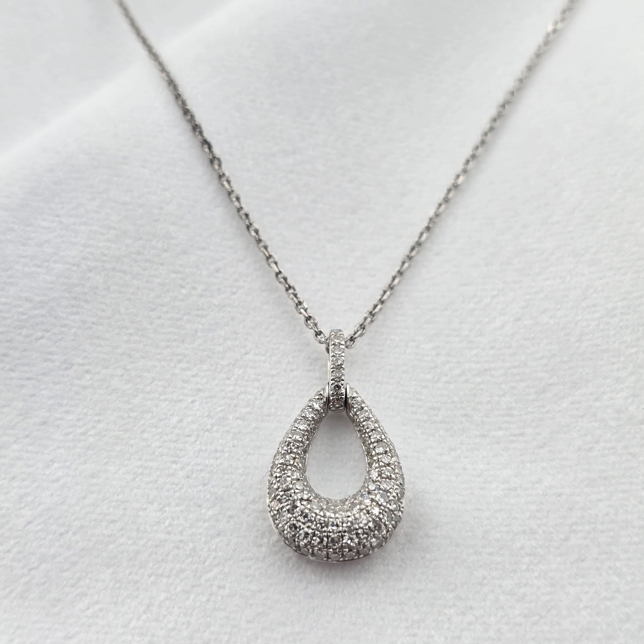Diamond Teardrop Pendant
