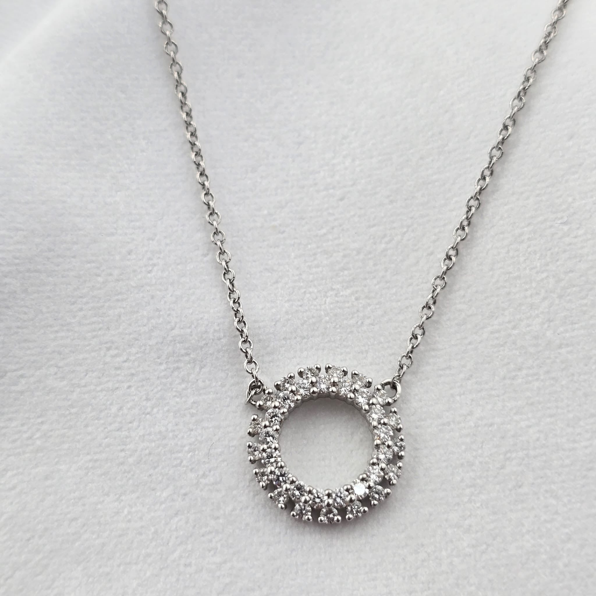 Double Circle Diamond Pendant