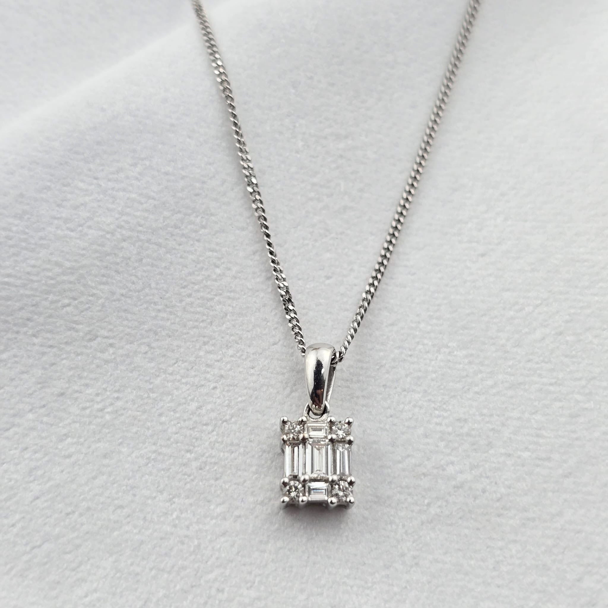 Baguette Diamond Pendant