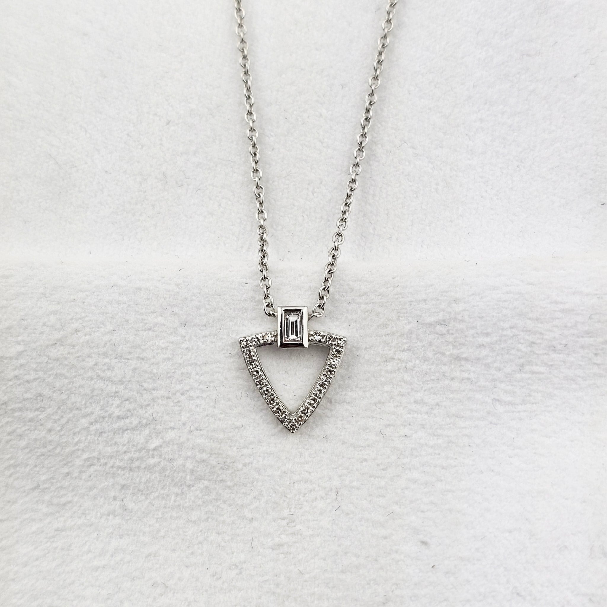 Diamond Triangle Pendant