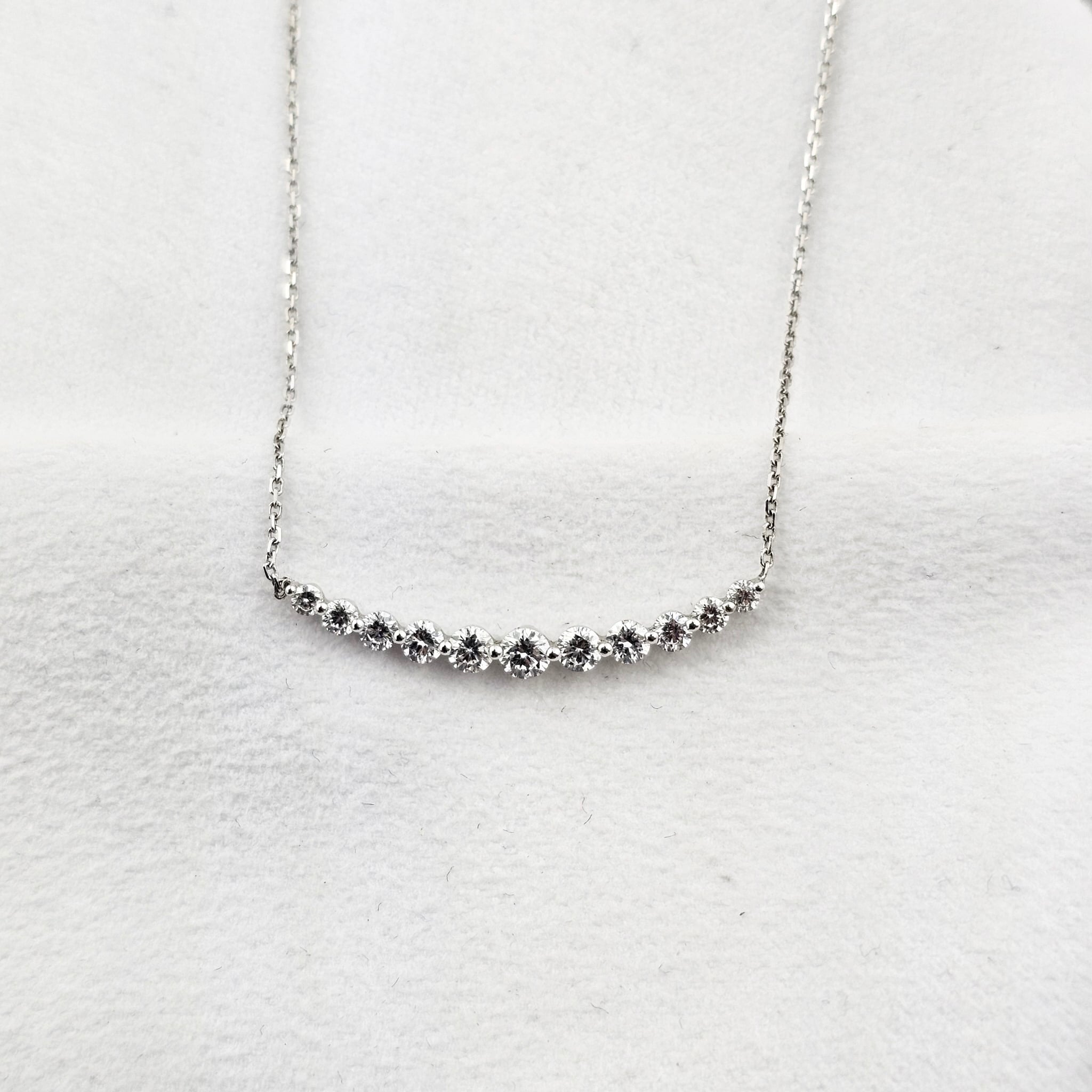 Scalloped Diamond Pendant